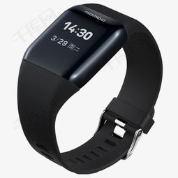 解锁运动健康新体验 黑色智能运动手环高清实物素材推荐